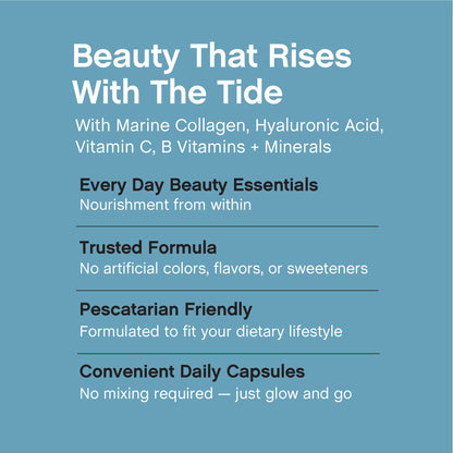 Marine Collagen Peptides + Hyaluronic Acid, 300 Fish Gelatin Capsules