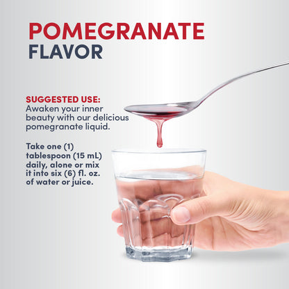 Collagen Liquid Pomegranate Flavor, 16 fl oz (473 mL) Liquid