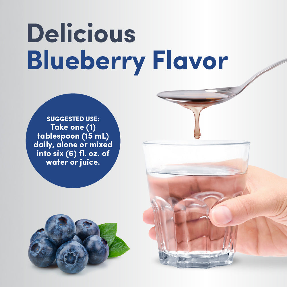 Hyaluronic Acid 100 mg plus C Liquid Blueberry Flavor, 16 fl oz (473 mL) Liquid