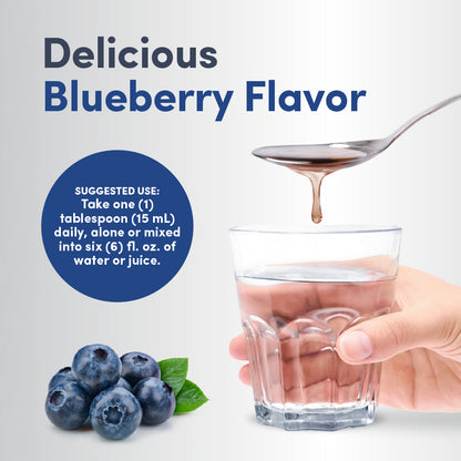 Hyaluronic Acid 100 mg plus C Liquid Blueberry Flavor, 16 fl oz (473 mL) Liquid