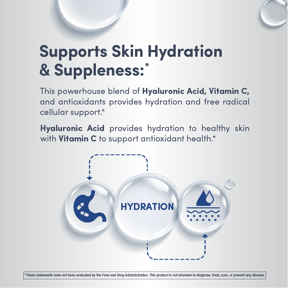 Hyaluronic Acid 100 mg plus C Liquid Blueberry Flavor, 16 fl oz (473 mL) Liquid