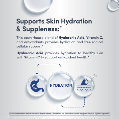 Hyaluronic Acid 100 mg plus C Liquid Blueberry Flavor, 16 fl oz (473 mL) Liquid