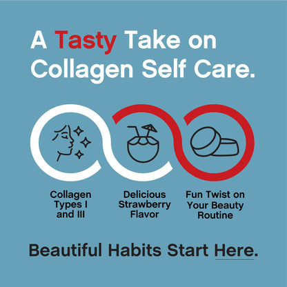 Collagen Bio-Peptides Gummies Strawberry Flavor, 60 Tasty Gummies