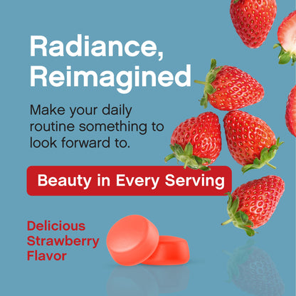 Collagen Bio-Peptides Gummies Strawberry Flavor, 60 Tasty Gummies