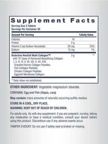 Multi Collagen Advanced Beauty Series, 120 Caplets