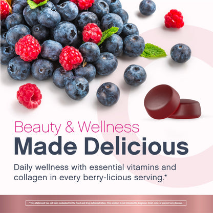 Women's Multi Gummies Advanced Berry-licious Beauty Flavor, 120 Tasty Gummies