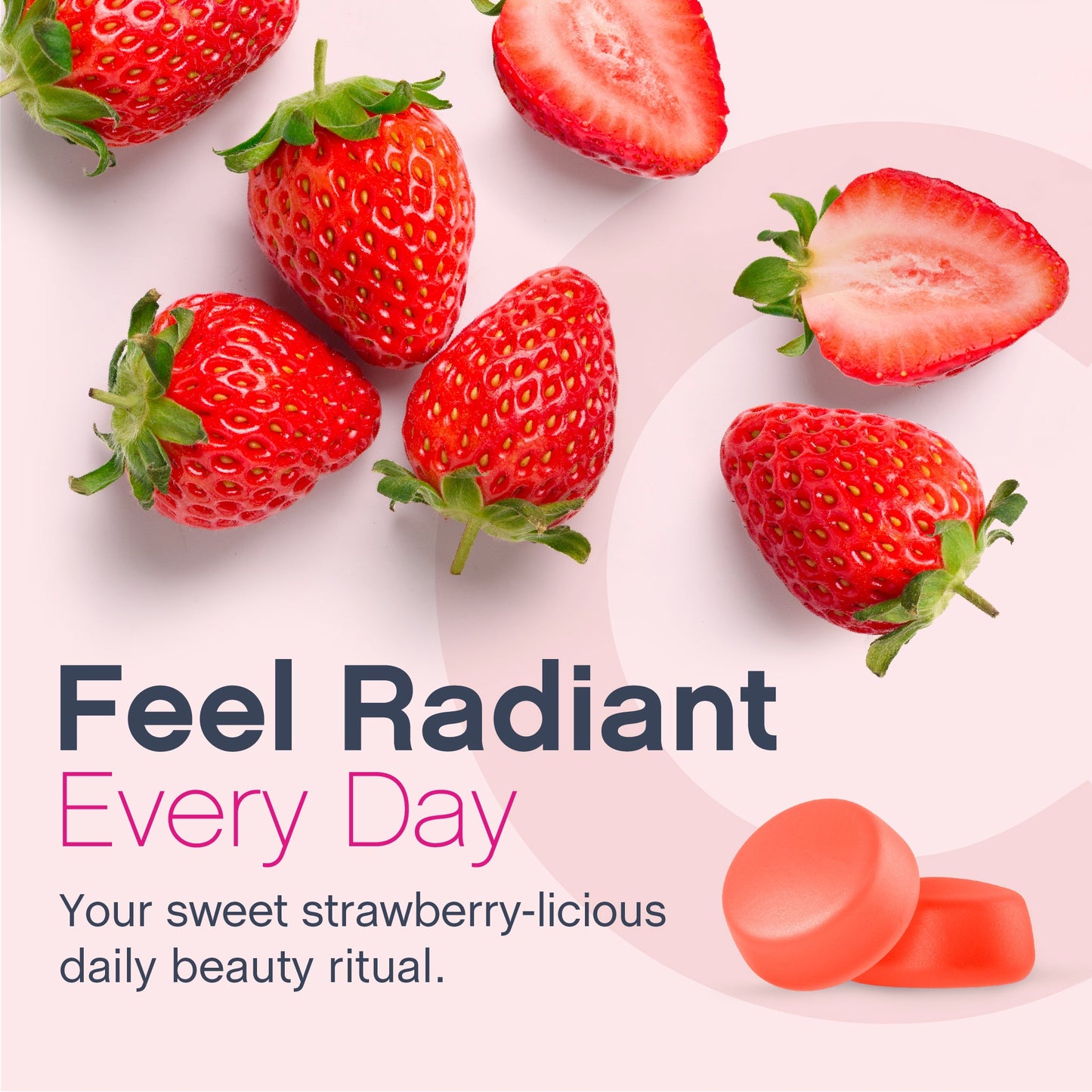 Hair, Skin & Nails + Multi Collagen Bio-Peptides Gummies Strawberry-licious Beauty Flavor, 120 Tasty Gummies