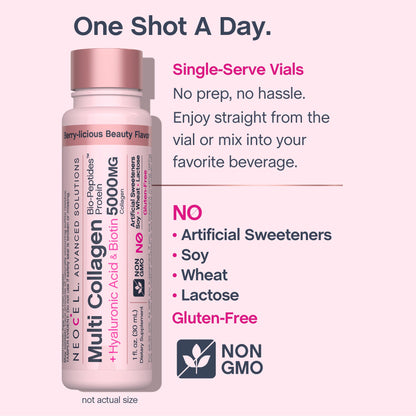 Multi Collagen Bio-Peptides Protein, 6 Vials Liquid