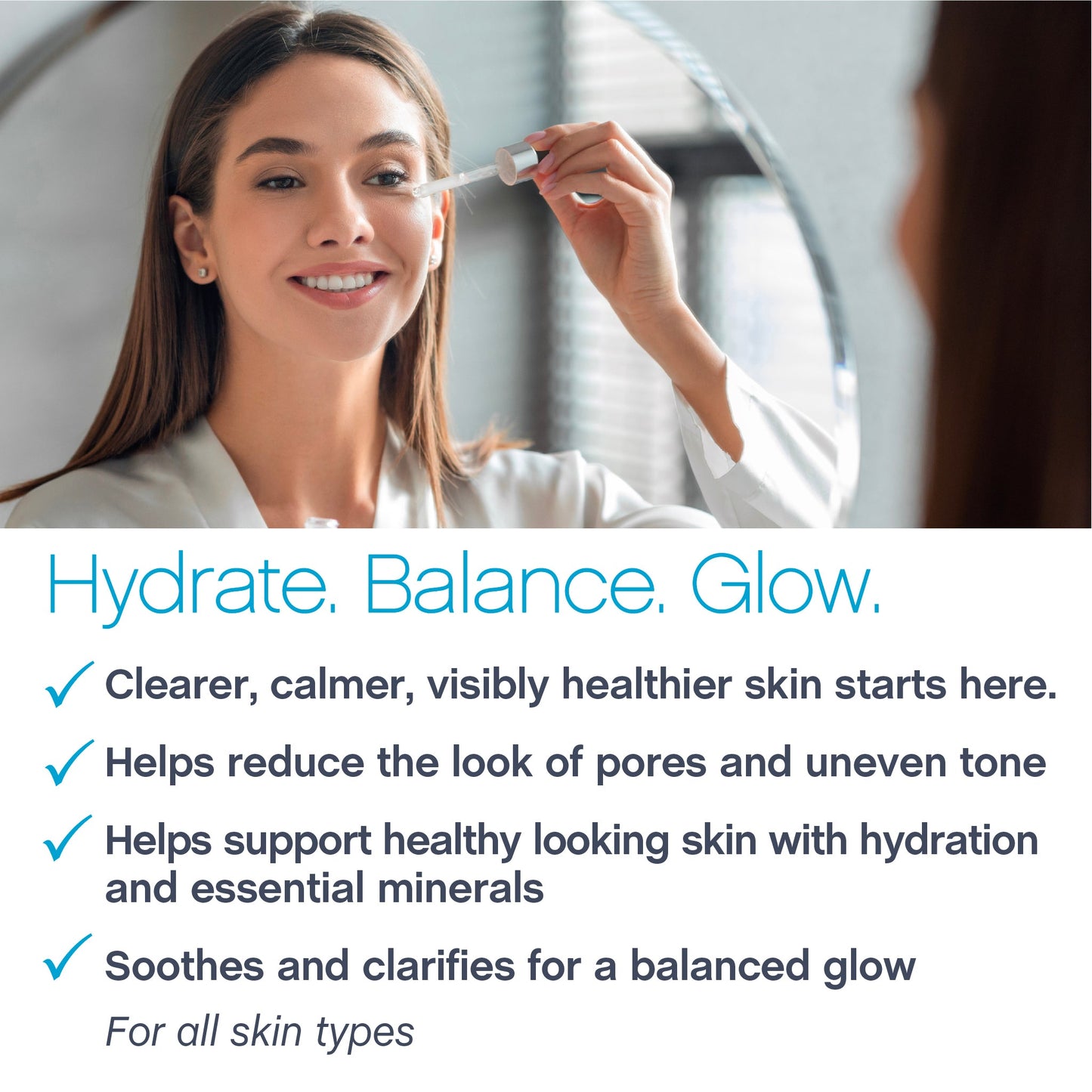 Niacinamide Hyaluronic Acid + Zinc Serum, 2 fl oz (59 mL) Dropper Bottle