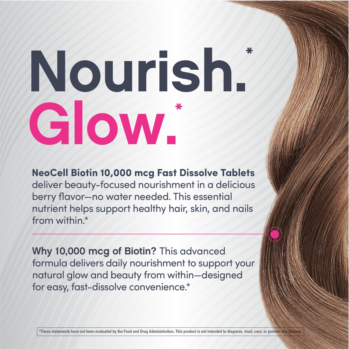 Biotin 10,000 MCG Fast Dissolve, 180 Fast Dissolve Tablets