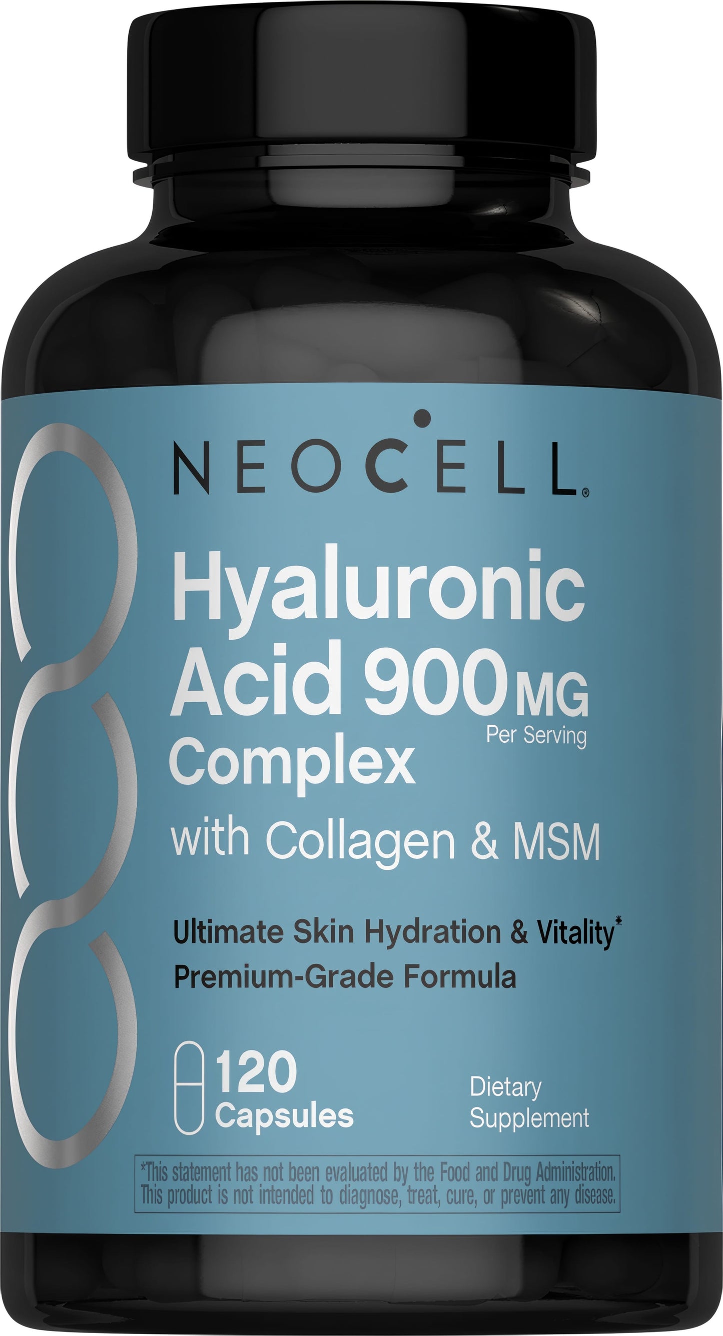 Hyaluronic Acid Complex 900 mg with Collagen & MSM, 120 Capsules